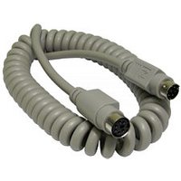 Cables Direct EX-032 PS/2 cable 2 m 6-p Mini-DIN Grey