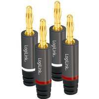 LogiLink CA1212 wire connector Banana Grey