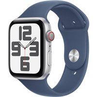 Apple Watch SE GPS + Cellular 44mm Silver Aluminium Case with Denim Sp