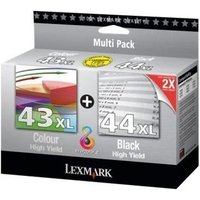Lexmark 80D2966/43XL+44XL Printhead cartridge multi pack black + color