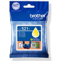 Brother LC-521Y Ink cartridge yellow. 500 pages ISO/IEC 19752 for Brot
