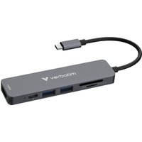 Verbatim USB-C Essentials Multiport Hub 6 ports: HDMI. USB-C PD. USB-A