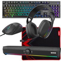 MARVO Scorpion 6-Product Gaming & Streaming Bundle featuring Gamin