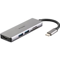 D-Link 5-in-1 USB-C Hub with HDMI and SD/microSD Card Reader