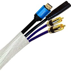 Cablenet 50M Braided Sleeving 8Mm-17Mm (25Mm Max) Lsoh White