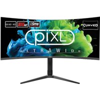piXL 34 Inch Ultrawide Curved 165Hz 1.5ms Gaming Monitor - Height Adjustable