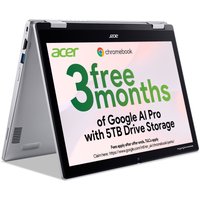 Acer Chromebook Spin 312 (CP3121H) Intel N100 12.2" WUXGA Touch 4GB LPDDR5 64GB eMMC Silver
