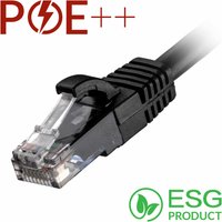 Cablenet 0.3m Cat6 RJ45 Black U/UTP LSOH 24AWG Snagless Booted Patch L