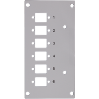 LogiLink Fiber optic front plate 6 LC-D / 6 SC-S for splice distribut