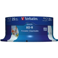 Verbatim 43811 blank Blu-Ray disc BD-R 25 GB 25 pc(s)