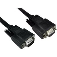 Cables Direct CDEXFLAT-MF03K VGA cable 3 m VGA (D-Sub) Black