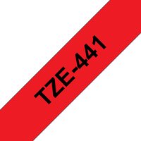 Brother TZE-441 DirectLabel black on red Laminat 18mm x 8m for Brother