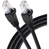 Maplin CAT6 RJ45 Plug UTP Ethernet Network Cable - Black - 3m