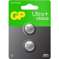 GP Batteries GP CR2032 Ultra Plus 3V Lithium Coin Cell Battery Pack of