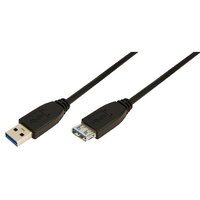 LogiLink 1m USB A - USB A 3.0 F/M USB cable USB 3.2 Gen 1 (3.1 Gen 1)