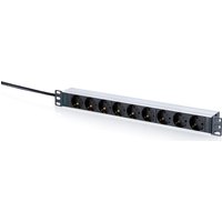 Digitus Socket strip with aluminum profile. 9-way socket outlet with e