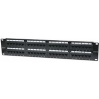Intellinet Patch Panel. Cat6. UTP. 48-Port. 2U. Black