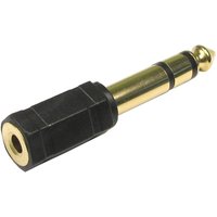 Cables Direct 3-6M3F cable gender changer 6.35mm 3.5mm Black