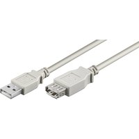 Microconnect USBAAF05 USB cable USB 2.0 0.5 m USB A Grey