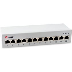 Levelone Equip 326522 12-Port Cat.6 Desktop Patch Panel; Light Grey