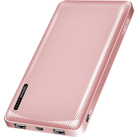 LogiLink Mobile Power Bank. LiPo. 10.000 mAh. USB-C in/out. rose