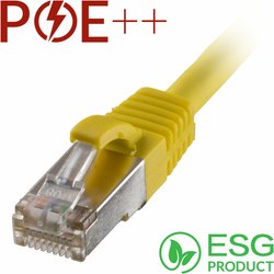 Cablenet 2M Cat6A RJ45 Yellow S/Ftp Lsoh 26AWG Snagless Booted Patch L