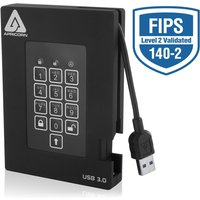 Apricorn Aegis Padlock Fortress external hard drive 2 TB Black