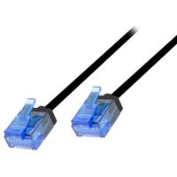 FDL ULTRA SLIM 0.5M CAT.6A U-UTP HIGH-FLEX PATCH CABLE - BLACK