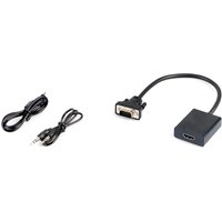 Microconnect MONGGHDMI video cable adapter 0.3 m VGA (D-Sub) HDMI Blac