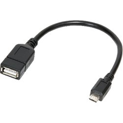 Logilink AA0035 Usb Cable Usb 2.0 0.2 M Micro-Usb B Usb A Black