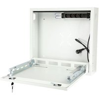 Lanview RWSLMWH1 rack cabinet 1U Wall mounted rack White