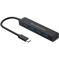 Conceptronic 4-Port USB 3.0 Hub. USB-C Connector