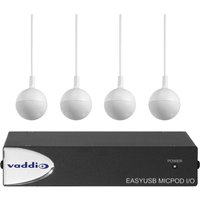 Vaddio EasyUSB MicPOD I/O with Four CeilingMICs (white)