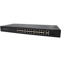 FDL 24 PORT POE+ 2 RJ45 & 2 SFP GIGABIT R/M SWITCH - 360W