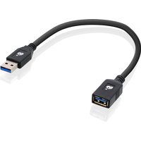 iogear G2LU3AMF USB cable 0.3 m USB 3.2 Gen 1 (3.1 Gen 1) USB A Black