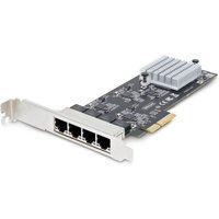 StarTech.com 4-Port 2.5Gbps NBASE-T PCIe Network Card. Intel I225-V. Q
