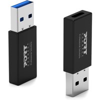Port Designs 900154 cable gender changer USB-A USB-C Black