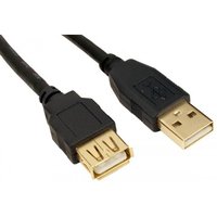 Cables Direct 3m USB 2.0 AM-AF USB cable USB A Black