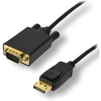 MCL MC294-1.5M video cable adapter DisplayPort VGA (D-Sub) Black