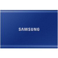Samsung Portable SSD T7. SSD capacity: 2 TB. USB connector: USB Type-C USB version: 3.2 Gen 2 (3.1 Gen 2). Read speed: 1050 MB/s Write speed: 1000 MB/s. Password protection. Product colour: Blue
