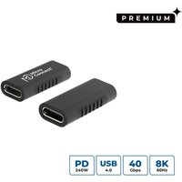 Microconnect USB3.2CFFA cable gender changer USB C Black