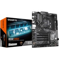 GIGABYTE B550 EAGLE Motherboard - AMD Ryzen 5000 G-Series CPUs, 10+3+1 Phases VRM, up to 3200MHz DDR4, 1xPCIe 4.0 + 1xPCIe 3.0 M.2, 1GbE LAN, USB 3.2 Gen 2