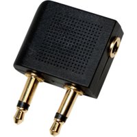 LogiLink CA1089 cable gender changer 2x 3.5mm 1x 3.5mm Black