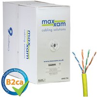 Cablenet Cat6 Yellow U/UTP LSOH 24AWG Solid CPR B2ca Cable 305m Reel i