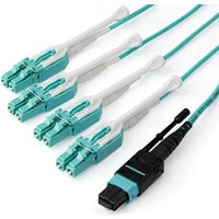 StarTech.com 1m (3ft) MTP(F)/PC to 4x LC/PC Duplex Breakout OM3 Multim