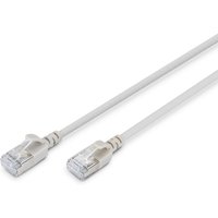 FDL SLIM 2M CAT.6a F-FTP LSZH PATCH CABLE - GREY (SNAGPROOF)