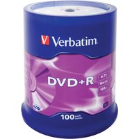 Verbatim DVD+R Matt Silver 4.7 GB 100 pc(s)