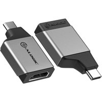 ALOGIC ULCHDMN-SGR USB graphics adapter 3840 x 2160 pixels Black. Grey