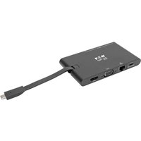 Tripp Lite U442-DOCK3-B USB-C Dock - 4K HDMI. VGA. USB 3.x (5Gbps). US