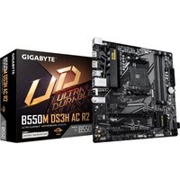GIGABYTE B550M DS3H AC R2 Motherboard - AMD Ryzen 5000 CPUs, 5+3 Phases VRM, up to 4733MHz DDR4 (O.C.), 1xPCIe 4.0 + 1xPCIe 3.0 M.2, Wi-Fi 5, 1GbE LAN, USB 3.2 Gen 1